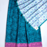 Dark green with neon dupatta