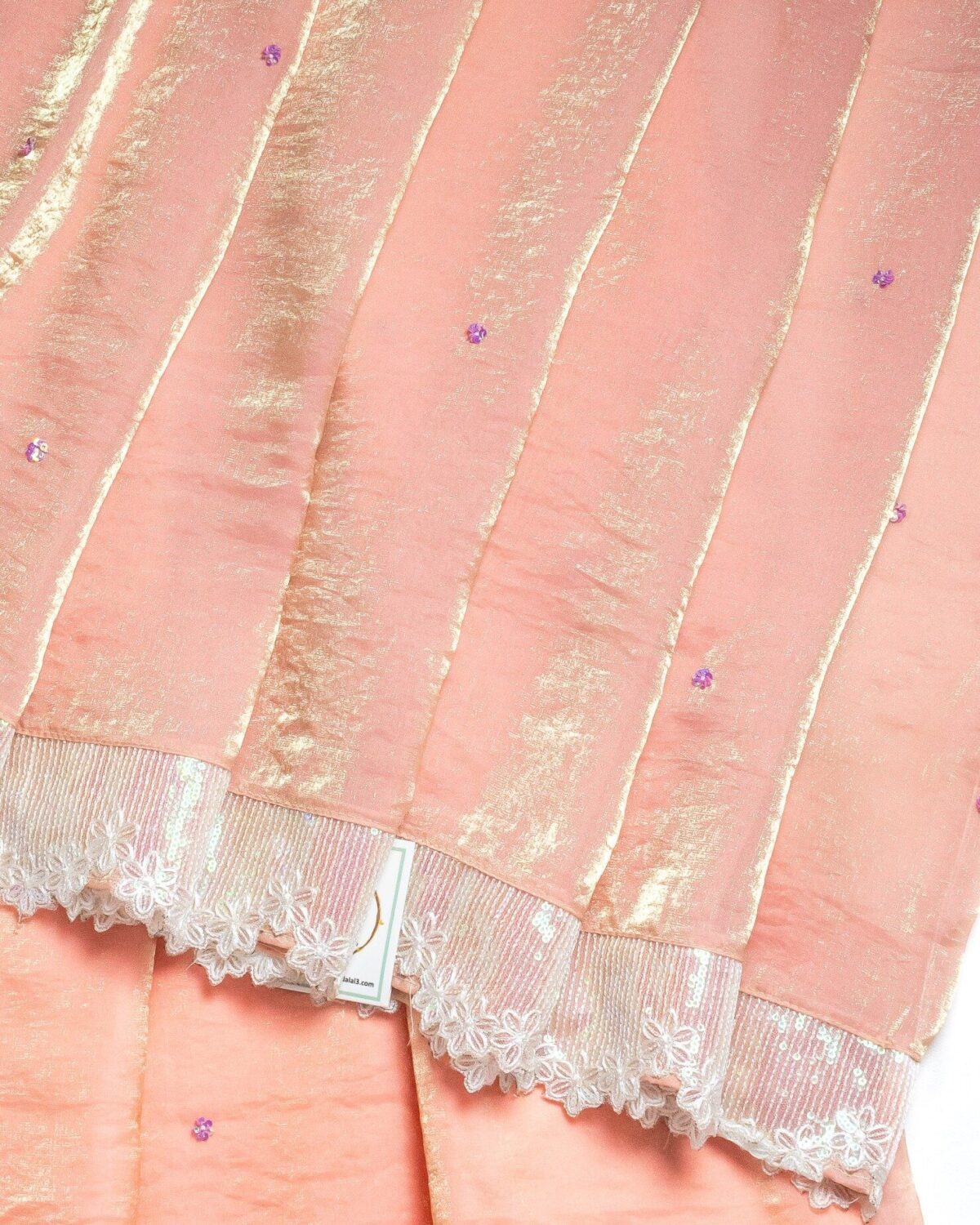 Peach fenti silk Handwork Rida - Image 3