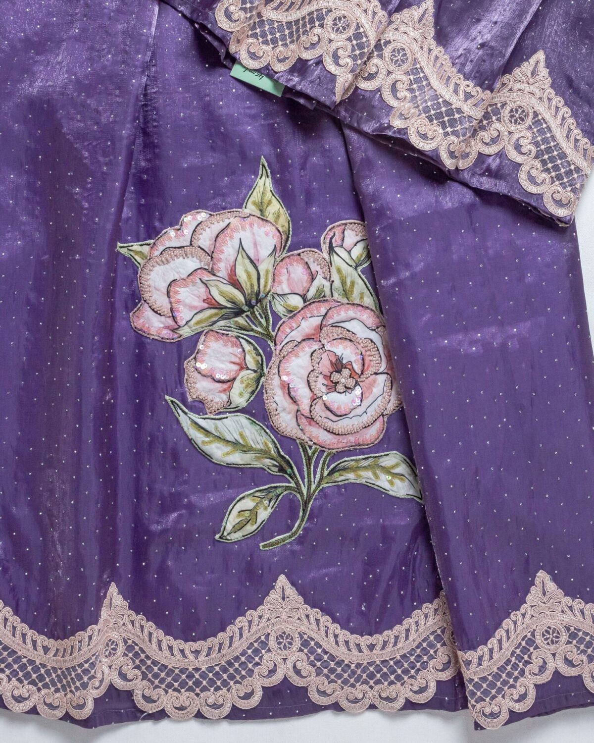 Lavendar Crystal with Patch work Rida - Image 3