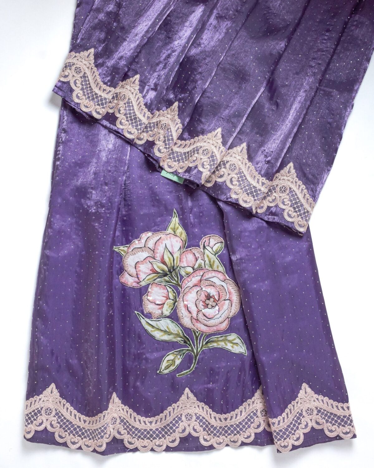 Lavendar Crystal with Patch work Rida - Image 1