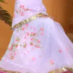 Pink Painted Organza  – The Garden Edit Rida