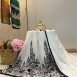 Black & White Building Embroidary