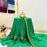 The Sahiba Edit-The Classic Green Bandhej Rida