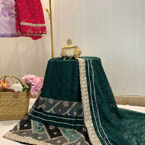 The Sahiba Edit - Exclusive Green Chantilly Rida