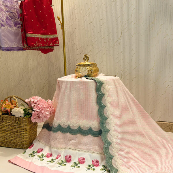 The Sahiba Edit - The Beautiful Pink Seersucker Rida