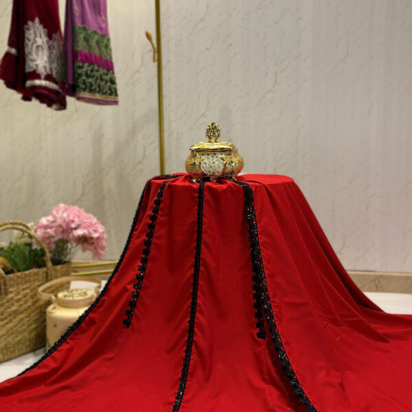 Red Vertical Lace Rida