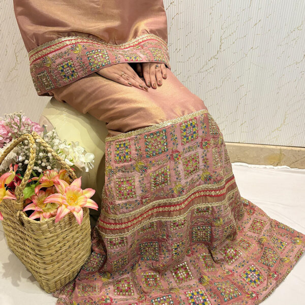 The Sahiba Edit - ROSE GOLD FULLY WORKED RIDA