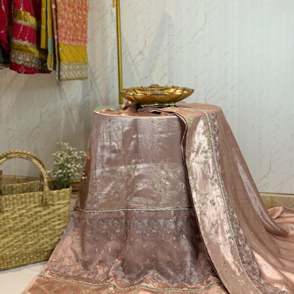 Rose gold gajji Silk Edit