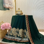 Bottle Green with Golden Heavy Panel Rida