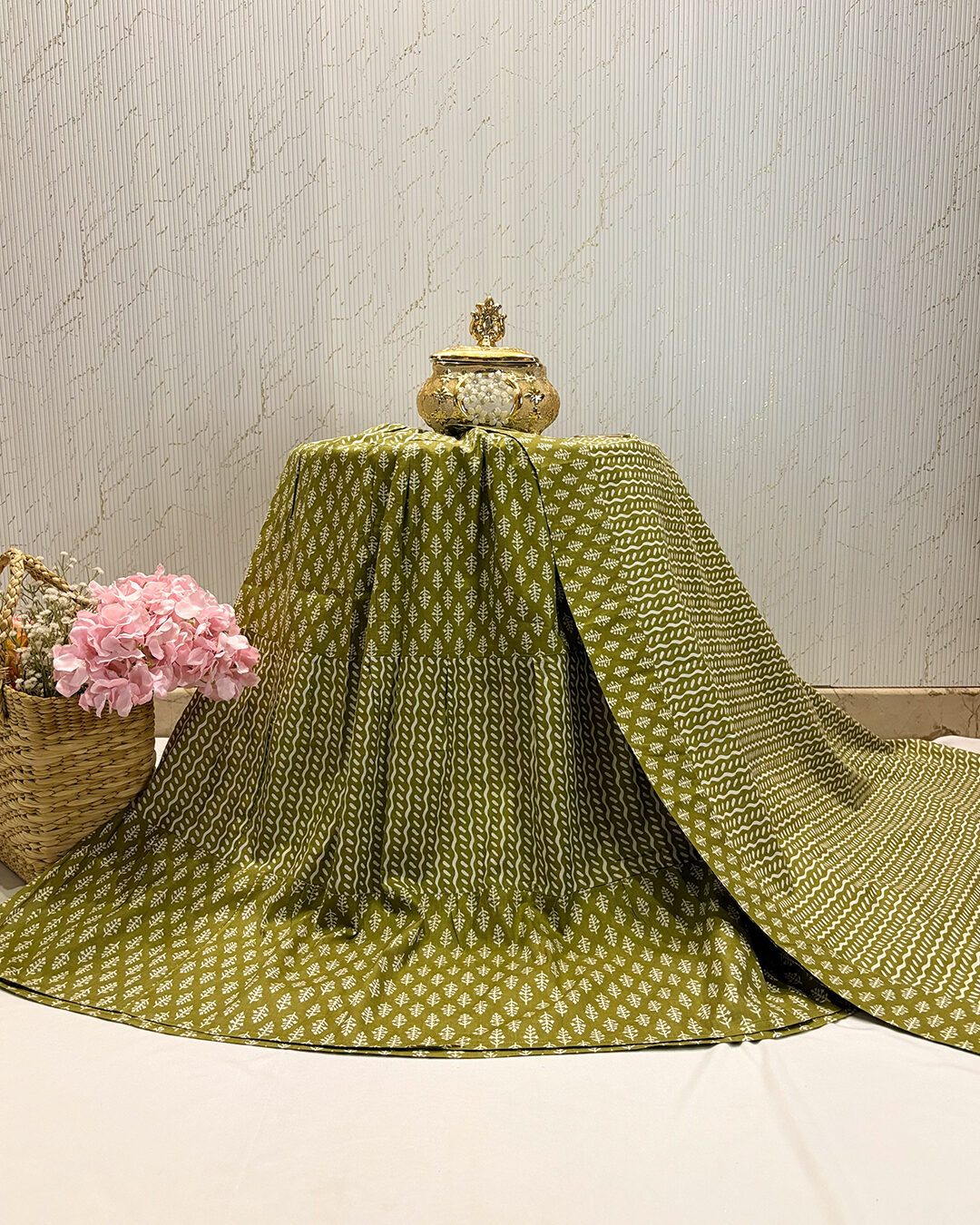 grin rida 3 Batik Mehendi Green Rida - Image 1