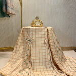 Chex Brown with Flower Print