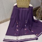 Purple full crochet rida