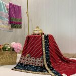 Red Slant Sequin Rida