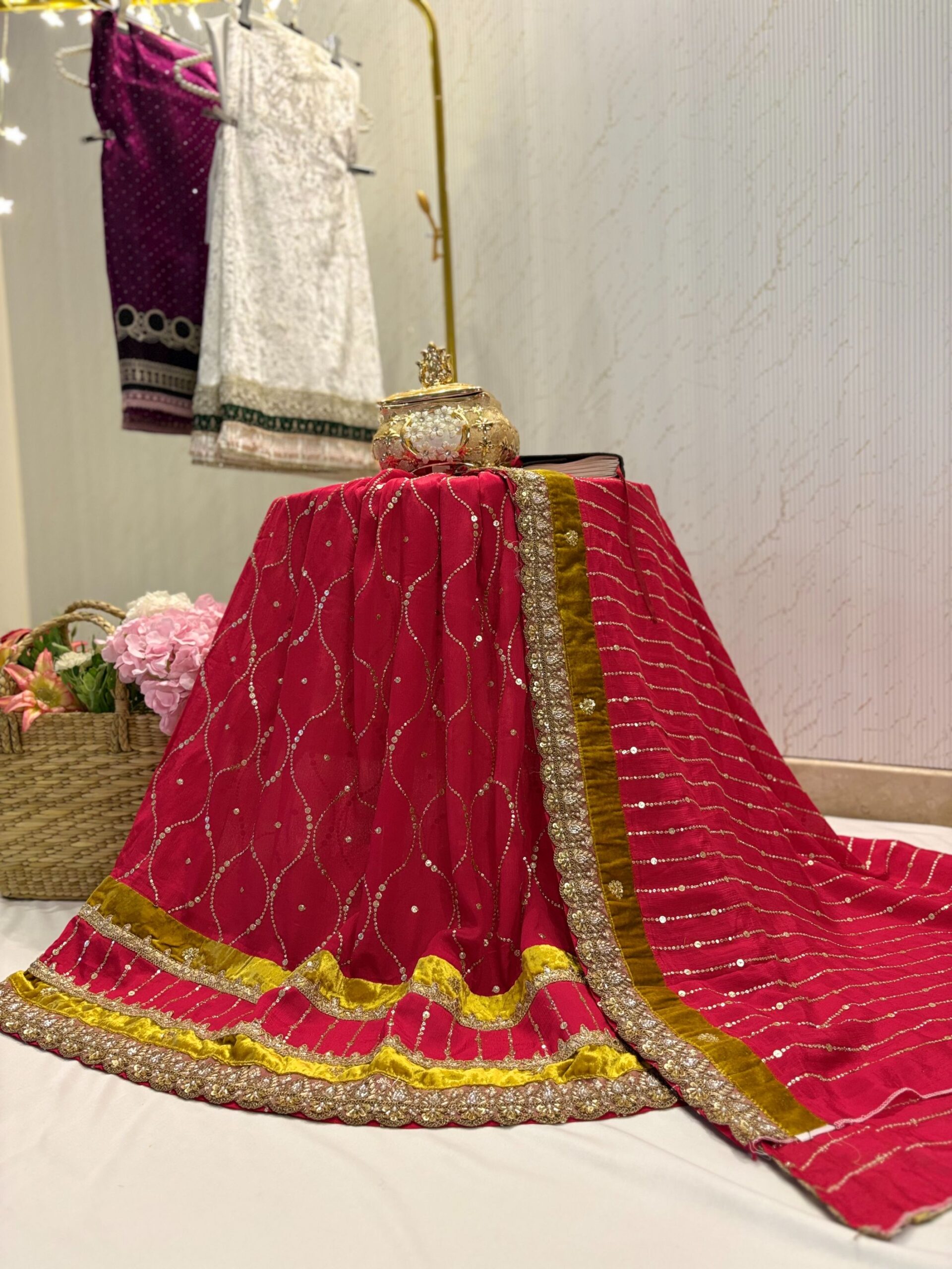 IMG_4855 Red Chinon Bridal Rida - Image 1