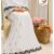 Blush Botanica White Half Pattern Semi Bhari Rida