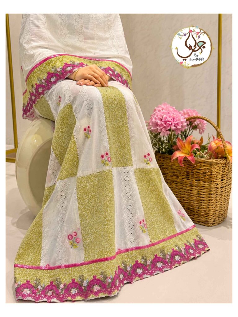 Blush Botanica Box Pattern Lehenga Style Rida