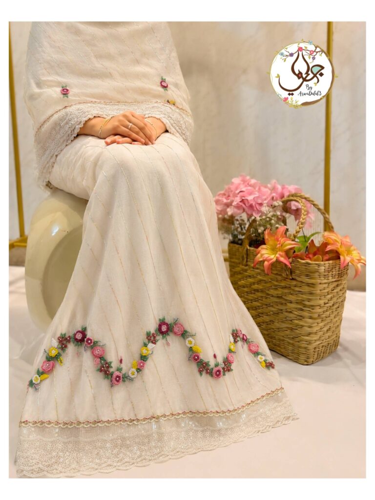 Rainbow Gota Patti Organza Rida