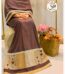 Chocolate Brown Brocade Panel Rida