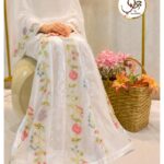 White Floral Veil Kali Lehenga Rida