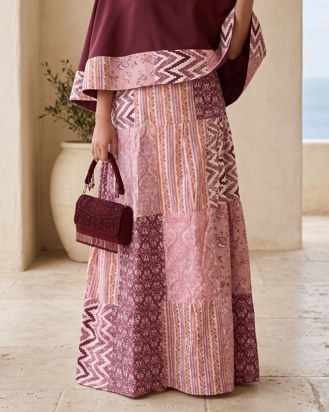 152 Reversible Rida (Patchwork Floral & Colour-Block Edit) - Image 1