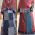 Reversible Rose-Indigo Rida in a striking combination of dusty rose and deep indigo blue.