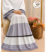 White and Grey Tiered Rida