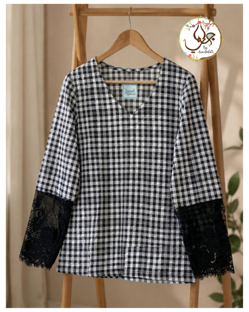 The Gingham Lace Shirt